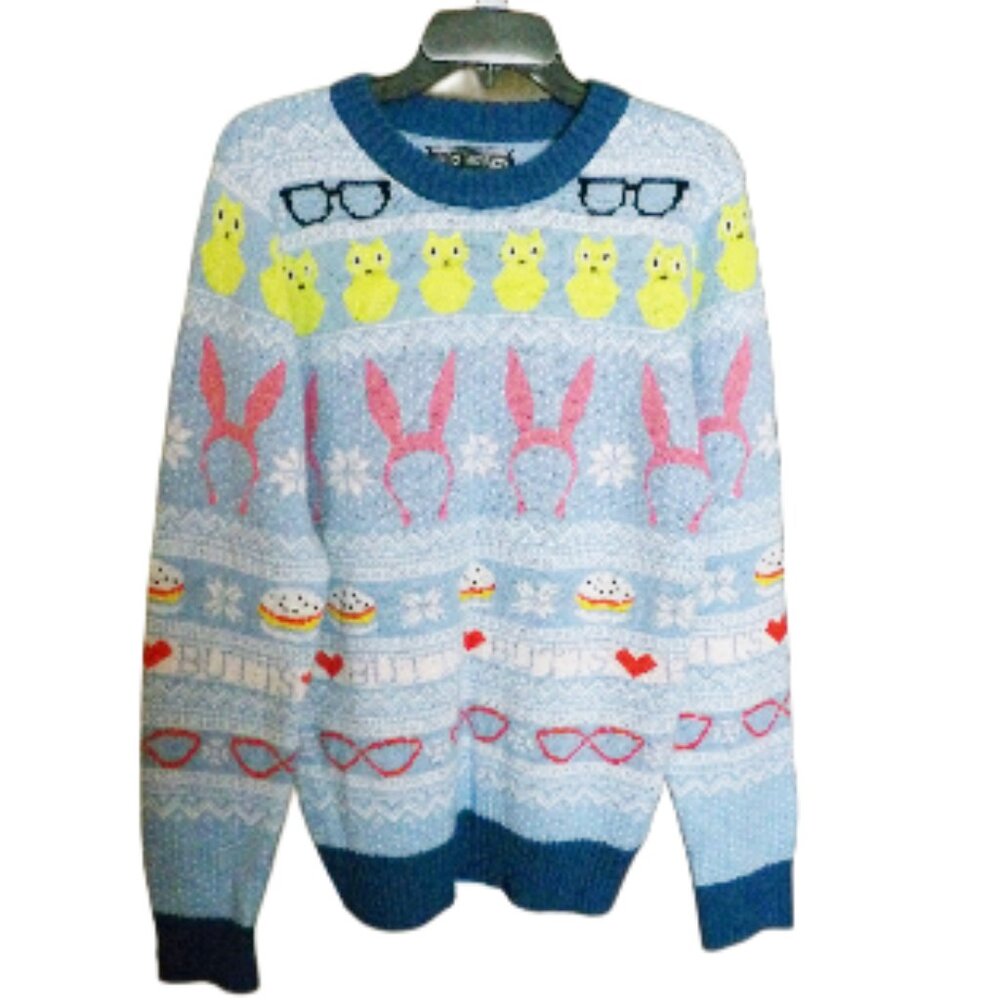 Bob's Burgers Ugly Christmas or Easter Sweater Size Large - Picture 2 of 6